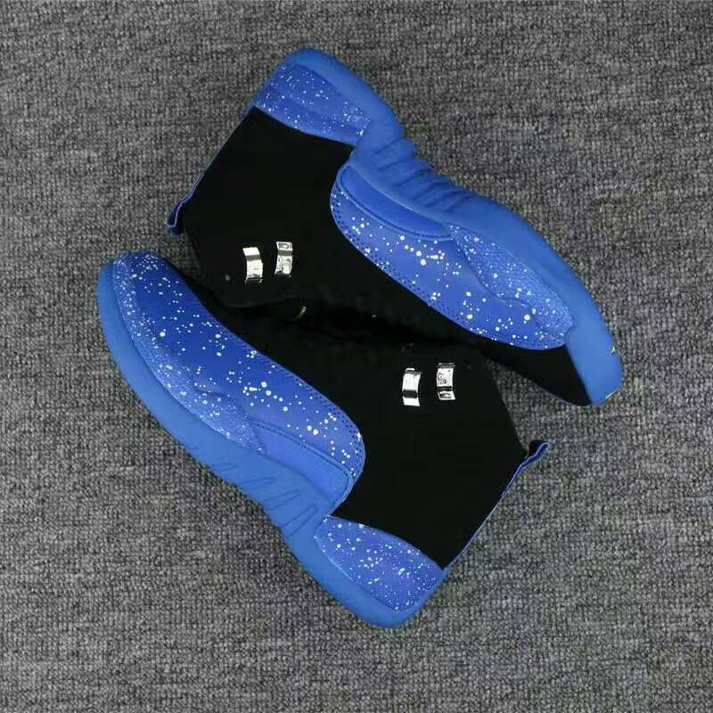 Air Jordan 12 Retro 210 Black Ink Blue Shoes